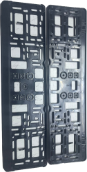 Set 2 bucati suport numar inmatriculare auto negru 