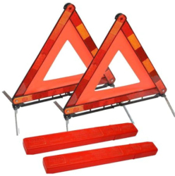 Set 2 triunghiuri reflectorizante auto omologat E4 OMC