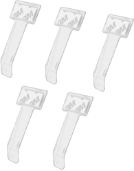 Set 5 Suporturi bilet Parcare auto Minetgnon® Suport/ clema parbriz pentru tichet de parcare vigneta numar telefon Plastic 40x74mm 