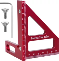 Vinclu 45º /90º CZAY® Instrument de Masurare 3D cu Mai Multe Unghiuri Rigla Metalica Triunghiulara Precizie Ridicata 0 002 m