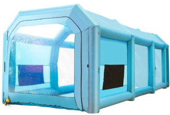 Cabina de vopsit gonflabila 2 x suflante 950/1100W dimensiune exterioara 12 x 5 x 4 m