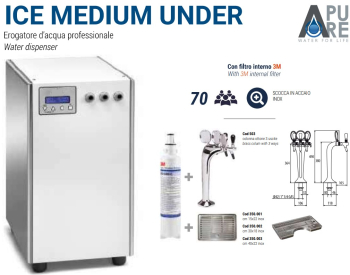 Dozator apa PROFESIONAL HORECA cu racire si carbonare ICE AIR MEDIUM UNDER 