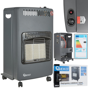 Incalzitor pe gaz cu reductor si furtun 4.2 kW Geko G80436 
