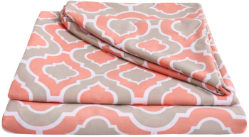 Lenjerie De Pat Bumbac Polycotton Somnart Pentru Pat De 2 Persoane 2 Fete Perne 50X70 Cearceaf Pat 240X240 Cearceaf Pilota 180X200 Iris 