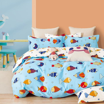 Lenjerie De Pat Percale 2Pxxl 4 Piese Cearceaf Pat Clasic 240Cm X 260Cm Cearceaf Pilota 200Cm X 230Cm 2 Fete Perna 50 X 70 Prc116 