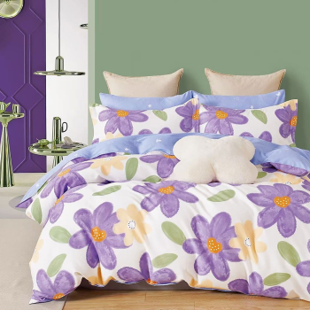 Lenjerie De Pat Percale 2Pxxl 4 Piese Cearceaf Pat Clasic 240Cm X 260Cm Cearceaf Pilota 200Cm X 230Cm 2 Fete Perna 50 X 70 Prc123 