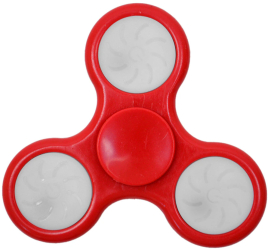 Jucarie antistres spinner PNI Speedy Red LED culoare rosu cu lumini LED 