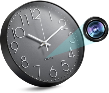 Camera spion in Ceas de perete iUni W31 Wi-Fi Full HD Senzor de miscare 