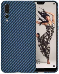 Husa pentru Huawei P20 Pro - Techsuit Carbonite FiberShell - Cyan 