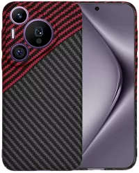 Husa pentru Huawei Pura 70 Pro - Techsuit Carbonite FiberShell - Red Vortex 