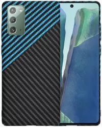 Husa pentru Samsung Galaxy Note 20 4G / Note 20 5G - Techsuit Carbonite FiberShell - Blue Pulse 
