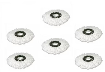 Pachet de 6 capete de schimb pentru mop cu microfibra