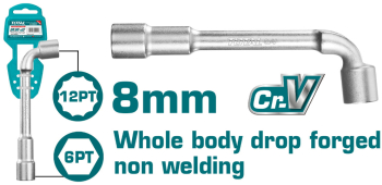 Total - Cheie Tubulara Tip L - 8mm industrial 
