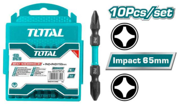Total - Set 10 Biti De Impact Ph2xph2x65mm 