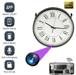 Camera Spion WIFI TSS-MCPAN01 Ascunsa in Ceas de Perete 5MP Full HD Inregistrare Audio-Video si Aplicatie Live 
