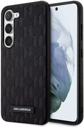 Husa pentru Samsung Galaxy S23 - Karl Lagerfeld Saffiano KLHCS23SSAKLHPK - Mono Metal Logo 