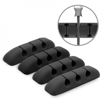 Organizator Cabluri Universal set 4 - Ringke ACOR0002 - Black 
