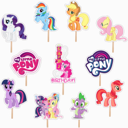 Set 11 figurine tort/briose My Little Pony KZE Prints Photo Paper Glossy 