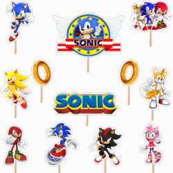 Set 12 figurine tort/briose SONIC KZE Prints Photo Paper Glossy