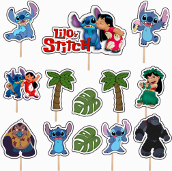 Set 13 figurine tort/briose Lilo and Stitch KZE Prints Photo Paper Glossy 