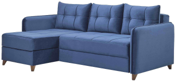 Canapea extensibila Sani Brooklyn 226x107x79 cm Albastru 
