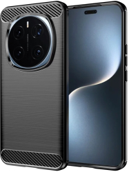 Husa pentru Honor Magic7 Pro - Techsuit Carbon Silicone - Black 