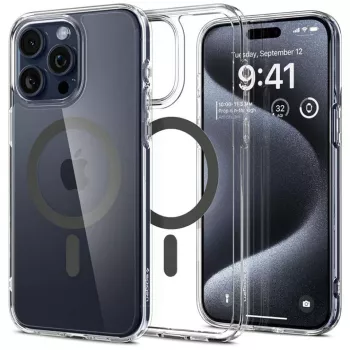 Husa pentru iPhone 15 Pro Max - Spigen Ultra Hybrid MagSafe - Graphite 