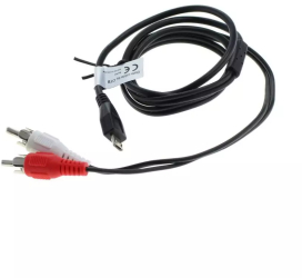 Cablu muzica compatibil cu Micro USB - RCA 