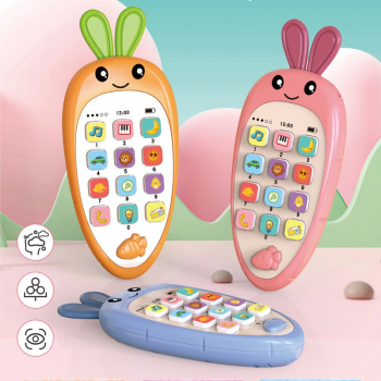 Childrens cartoon early education educational science learning simulation smart phone - color LB-C102 carrot rabbit three colors mixed 