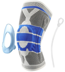 Genuchiera Elastica MRG MJ6190 Pentru Orteza Marime Universala Respirabila Cu Silicon Arcuri Metalice Protectie Pentru Genuchi