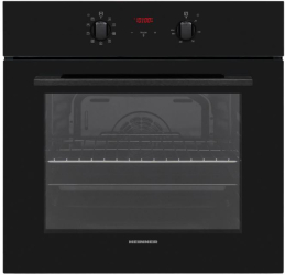 Cuptor incorporabil Heinner 65 l 9 functii Multifunctional Grill Ventilatie Timer Display touch Clasa A Sticla neagra 