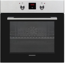 Cuptor incorporabil Heinner 69 l 9 functii Multifunctional Grill Ventilatie Timer Display touch Perete catalitic Clasa A Inox 