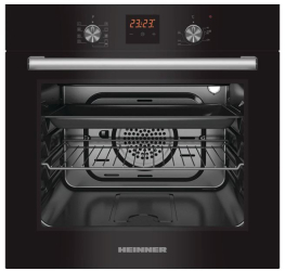 Cuptor incorporabil Heinner Electric 56 l Multifunctional 9 Functii GRILL Display Touch Clasa A Sticla Neagra 