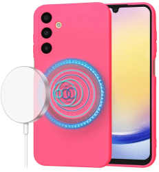 Husa pentru Samsung Galaxy A25 5G - Techsuit SoftFlex MagSafe - Hot Pink 