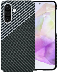 Husa pentru Samsung Galaxy A36 5G - Techsuit Carbonite FiberShell - Stealth Gray 