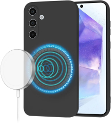 Husa pentru Samsung Galaxy A55 5G - Techsuit SoftFlex MagSafe - Black 