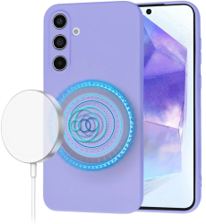 Husa pentru Samsung Galaxy A55 5G - Techsuit SoftFlex MagSafe - Light Purple 