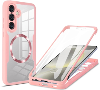 Husa pentru Samsung Galaxy S25 + Folie - Techsuit ColorVerse 360 MagSafe Series - Pink 