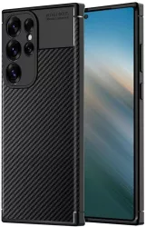 Husa pentru Samsung Galaxy S25 Ultra - Techsuit CarbonFiber - Black 