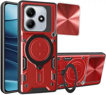 Husa pentru Xiaomi Redmi Note 14 5G - Techsuit CamGuard Pro - Red 