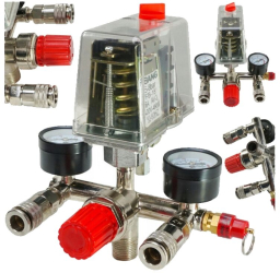 Presostat universal pentru compresor trifazic 380V 400V 8-12 bari Verke 