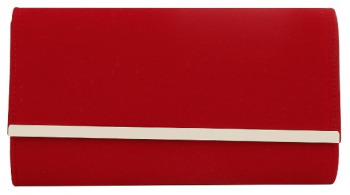 Geanta dama medie eleganta material catifelat 25x13 5x5 5 cm Rosu inchis 