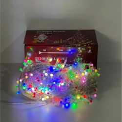 Instalatie Craciun 320 Led 25 Metri Fir Alb Bec v5 Rotund Multicolor Exterior Lumina Calda Jocuri de Lumini 