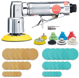 Mini slefuitor pneumatic 15000 rpm 1/4 36 accesorii 6.2 Bar 84 l/min Aluminiu 