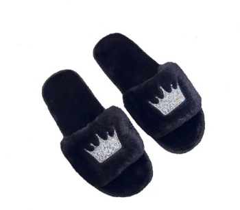 Papuci dama plus de casa negri marime 38 