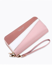 Portofel dama mare Fashion Classic piele ecologica Roz deschis 