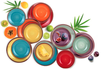 Serviciu de masa Art of Dining by Heinner Aquarelle ceramica 18 piese 