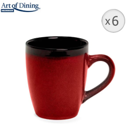 Set 6 cani Art of dinning by Heinner Vulcano ceramica 350 ml 