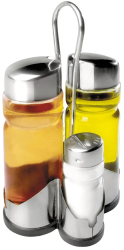 Set oliviera 5 piese Ibili otel inoxidabil/sticla 175 ml argintiu/transparent 
