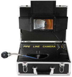 Camera inspectie endoscop pentru instalatii sanitare 7 inch Lungime cablu sarpe 50 m Capacitate baterie 4500mAh Unghi vizualizare 120&de 